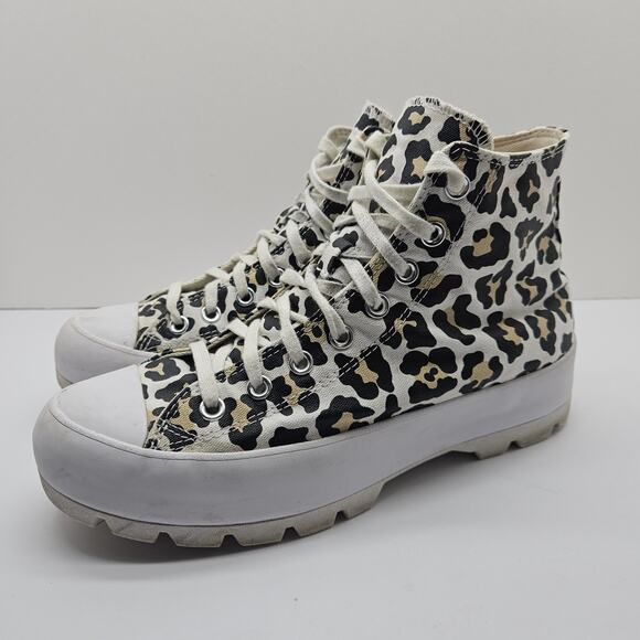 Converse Shoes - Converse Chuck Taylor All Star Shoes Womens Size 10 Leopard Lugged 571250C